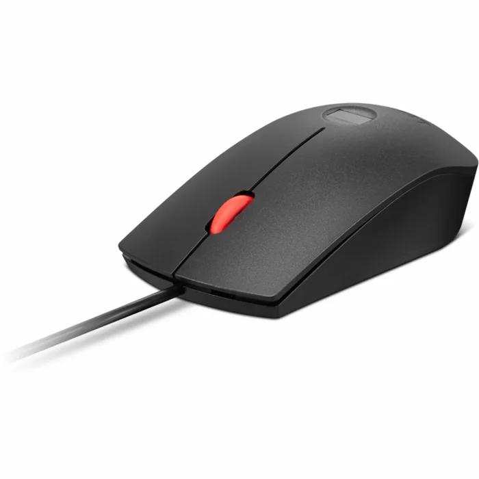 Lenovo Fingerprint Biometric USB Mouse Gen3 Black/Red