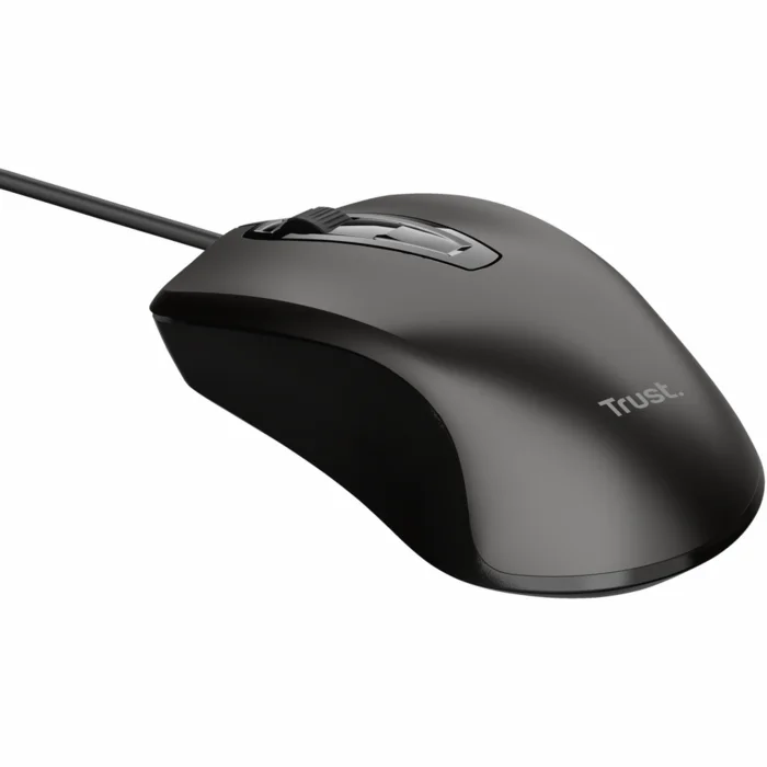 Trust Wired Optical Mouse - Black 24657