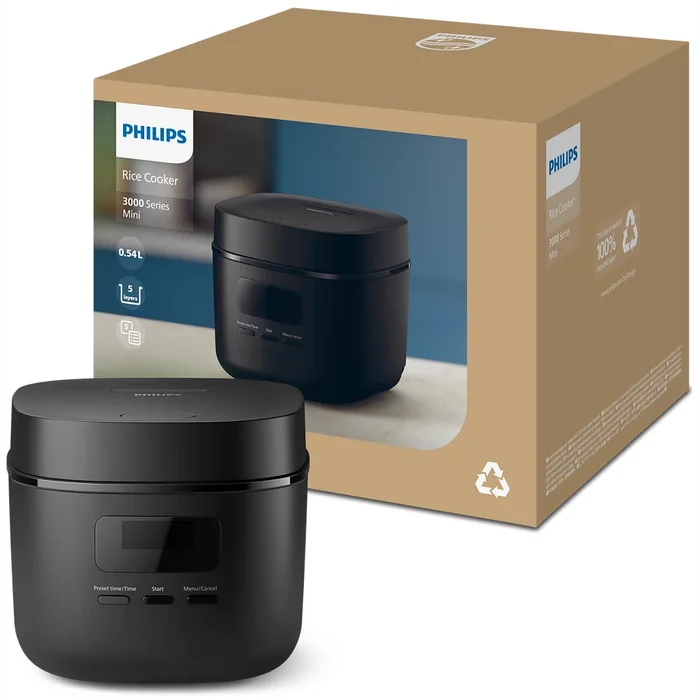 Multivārāmie katli Philips 3000. sērija Mini rīsu vārāmais katls HD3080/80