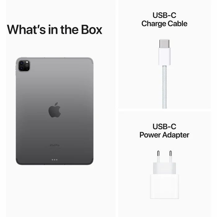 Planšetdatori Apple iPad Pro 11" Wi-Fi + Cellular 2TB Space Grey 4th Gen (2022)