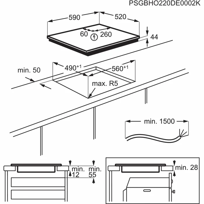 Plīts virsma AEG IKE64441FB