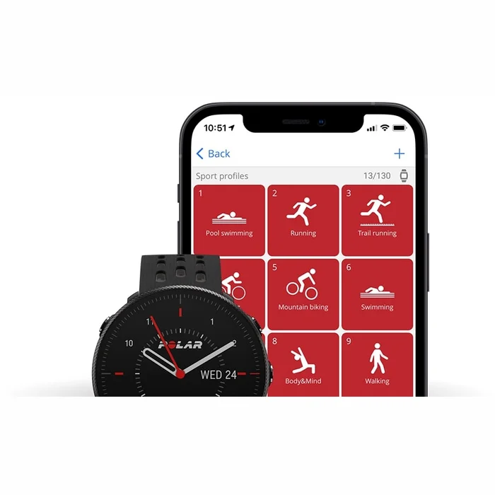 Viedpulksteņi Polar Vantage M2 Black & Gray S/L