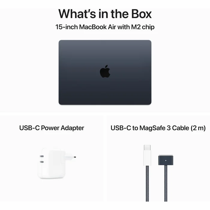 Portatīvais dators Apple Macbook Air 15” M2 chip with 8-core CPU and 10-core GPU 256GB - Midnight RUS