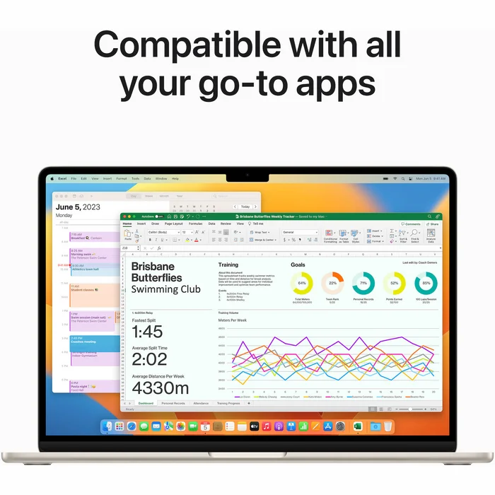 Portatīvais dators Apple Macbook Air 15” M2 chip with 8-core CPU and 10-core GPU 256GB - Starlight INT
