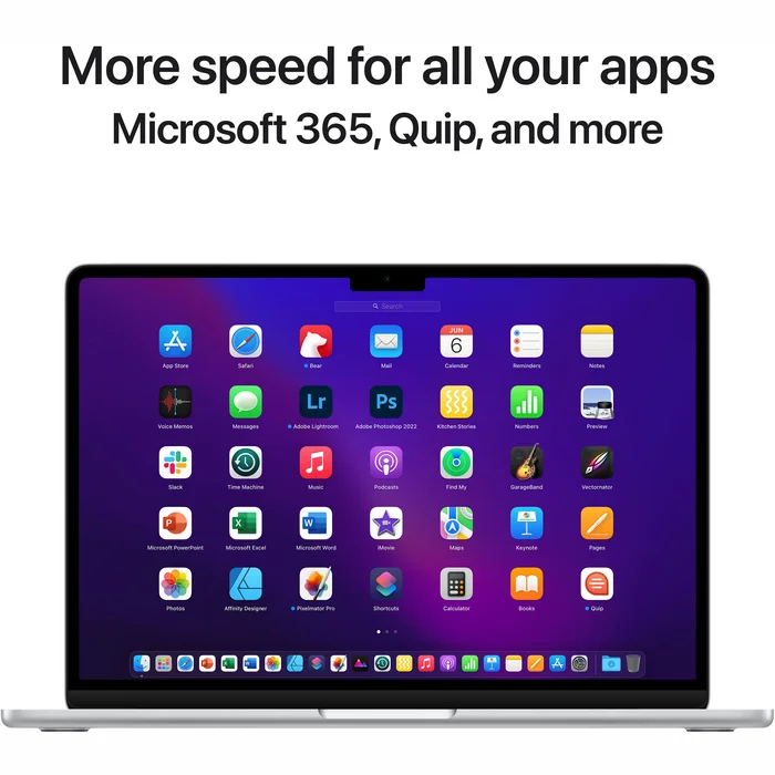 Portatīvais dators Apple MacBook Air (2022) 13" M2 chip with 8-core CPU and 8-core GPU 16GB 256GB SSD - Silver INT