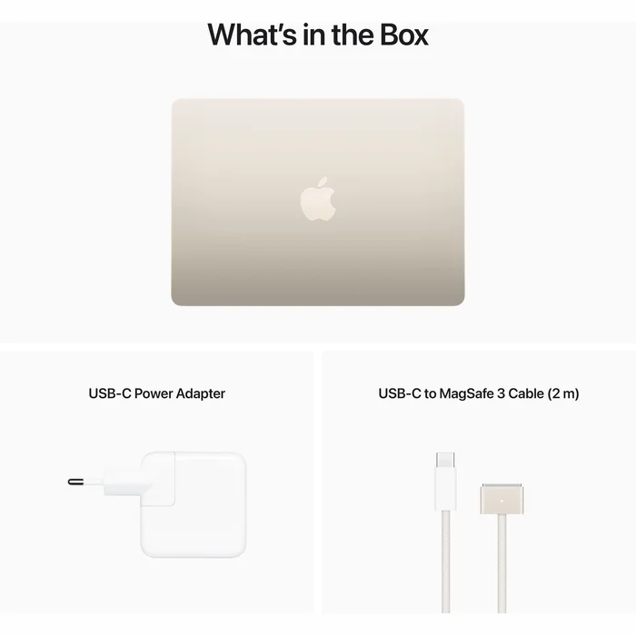 Portatīvais dators Apple MacBook Air (2022) 13" M2 chip with 8-core CPU and 8-core GPU 16GB 256GB SSD - Starlight INT