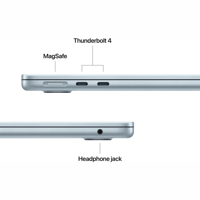 Portatīvais dators Apple MacBook Air (2025) 13” M4 chip with 10-core CPU and 8-core GPU 16GB 256GB SSD - Sky Blue INT