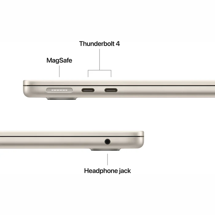 Portatīvais dators Apple MacBook Air (2025) 13” M4 chip with 10-core CPU and 8-core GPU 16GB 256GB SSD - Starlight RUS