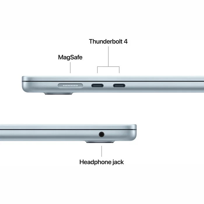 Portatīvais dators Apple MacBook Air (2025) 15” M4 chip with 10-core CPU and 10-core GPU 16GB 256GB SSD - Sky Blue RUS
