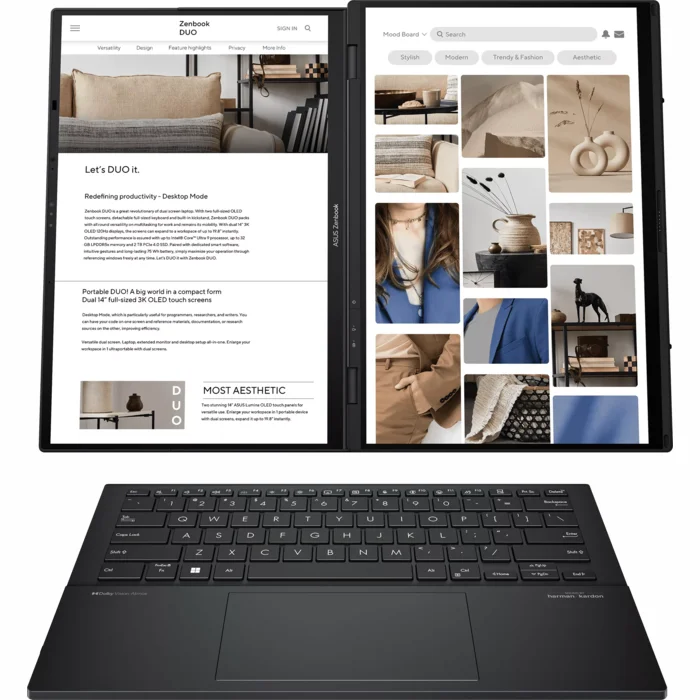 Asus Zenbook Duo UX8406CA-QL358X 14" Inkwell Gray 90NB14X1-M00MR0