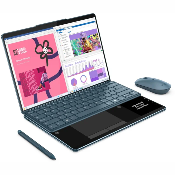 Portatīvais dators Lenovo Yoga Book 9 13IMU9 2x 13.3" Tidal Teal 83FF002RMH