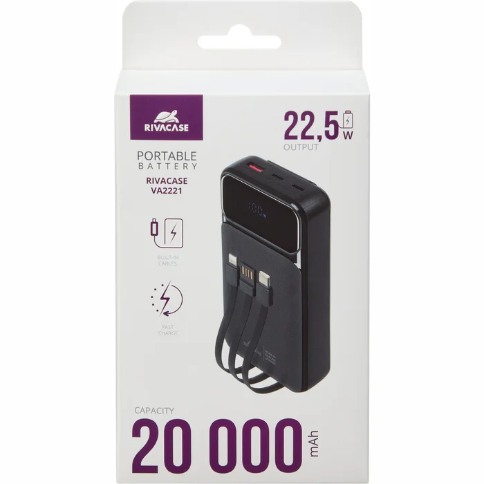 Akumulatori (Power bank) Rivacase VA2221 (20000 mAh) Black