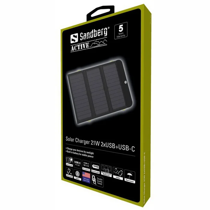 Akumulators (Power bank) Sandberg 10000 mAh Solar Charger 420-55