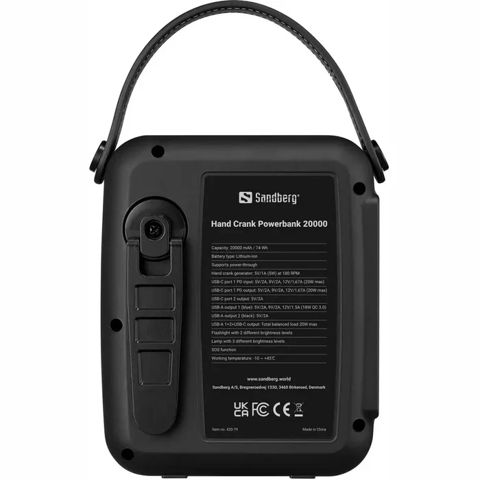 Akumulators (Power bank) Sandberg 20000 mAh 420-79