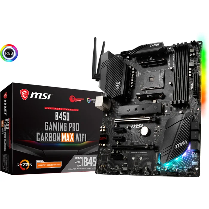 Mātesplates MSI B450 GAMING PRO CARBON MAX WIFI