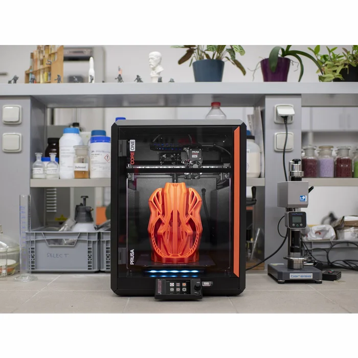 Prusa CORE One salikts 3D Printeris