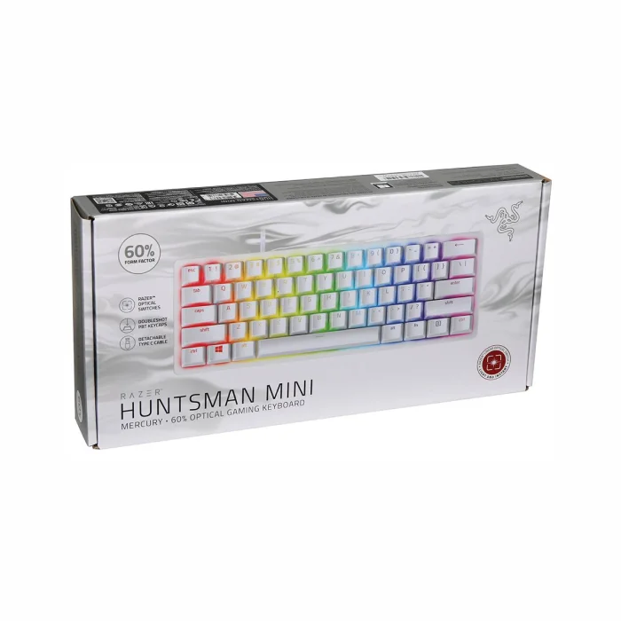 Klaviatūra Razer Huntsman Mini Mercury Optical Linear Red RUS