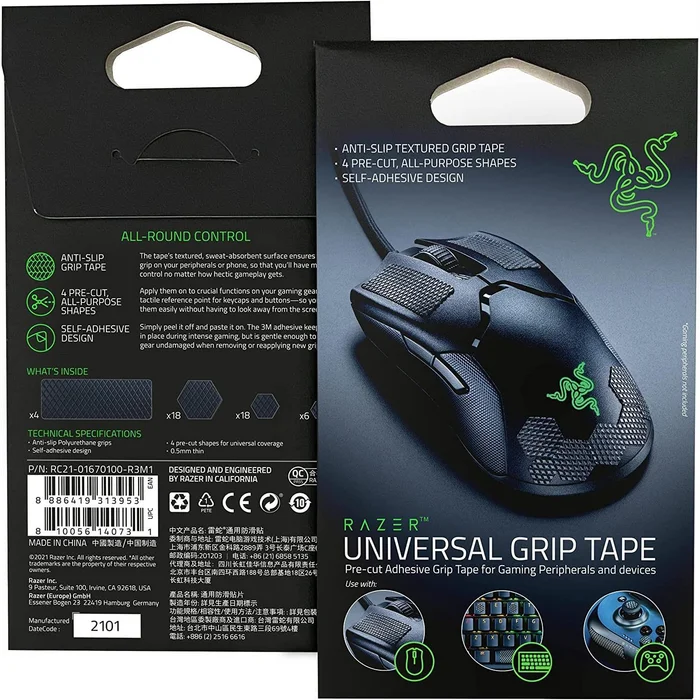 Datorpele Razer Universal Grip Tape for Peripherals and Gaming Devices