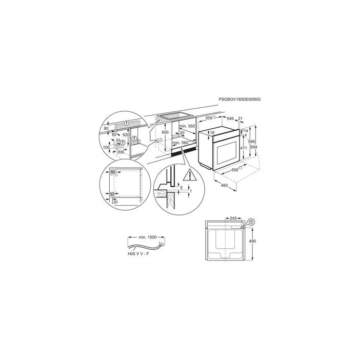 Cepeškrāsnis Electrolux EOB8S31Z
