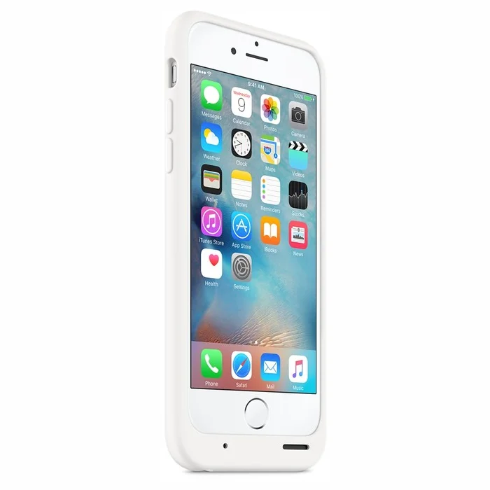 Viedtālruņu aksesuāri iPhone 6s Smart Battery Case White