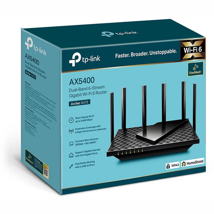 Rūteris TP-Link Archer AX72 Pro [Mazlietots]