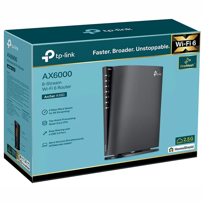 Rūteris TP-Link Archer AX80