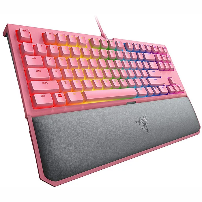 Klaviatūras Razer BlackWidow Tournament Edition Chroma V2 Pink