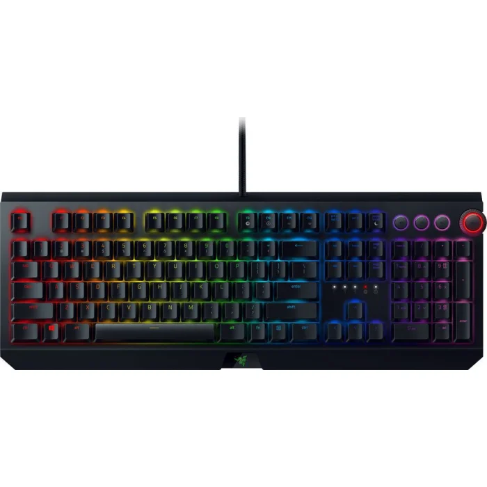 Klaviatūras Razer BlackWidow Elite Mechanical Keyboard Green Switch EN/​RU Black