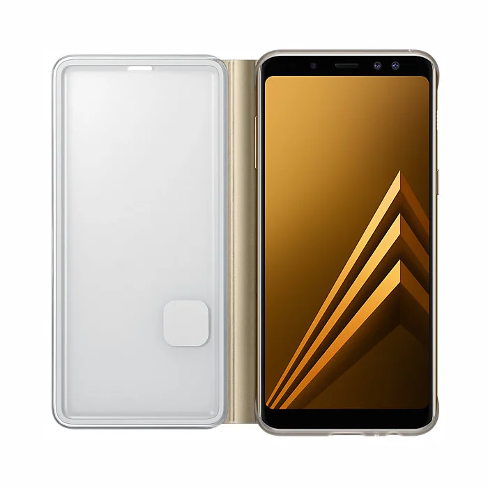 Mobilā telefona maciņš Samsung Galaxy A8 Flip cover Neon Gold