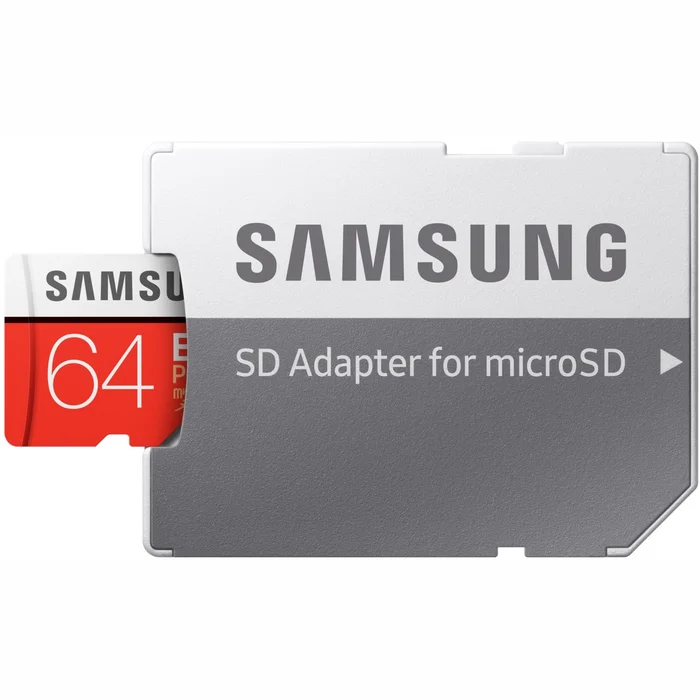 Atmiņas karte Samsung EVO Plus MicroSD 64GB + SD adapter