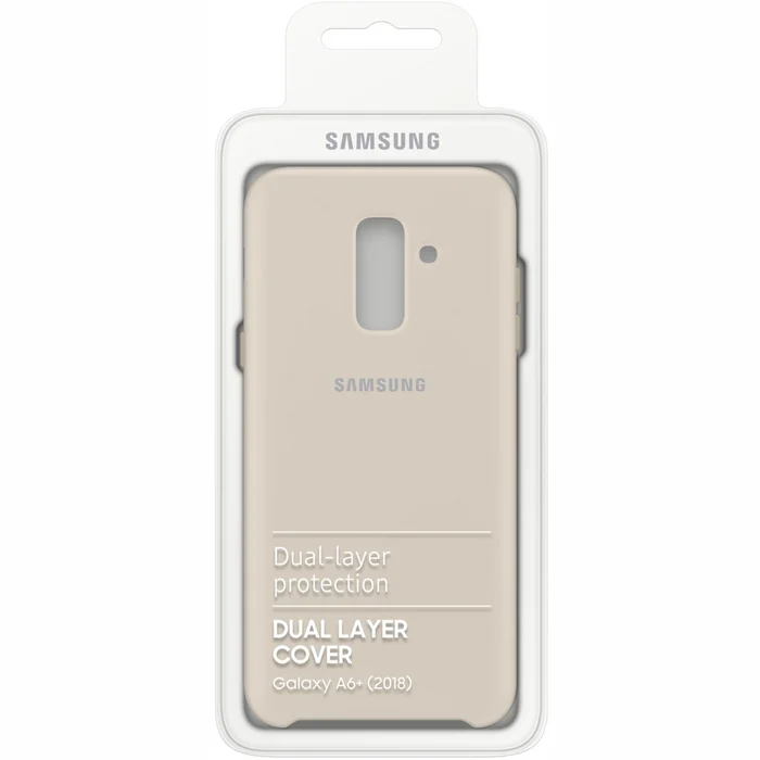 Mobilā telefona maciņš Samsung Galaxy A6+ Dual layer cover Gold