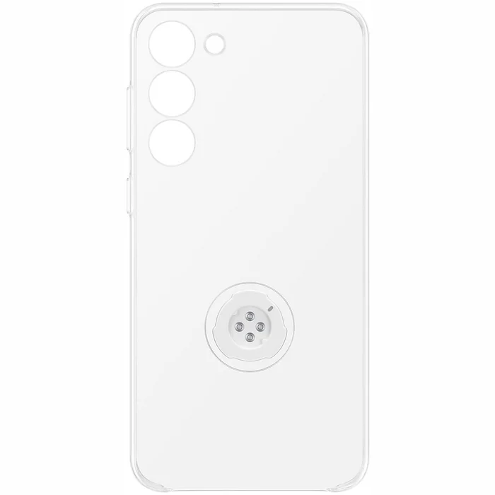 Telefona vāciņi un maciņi Samsung Galaxy S23+ caurspīdīgs vāciņš ar modulāra aksesuāra ietvaru
