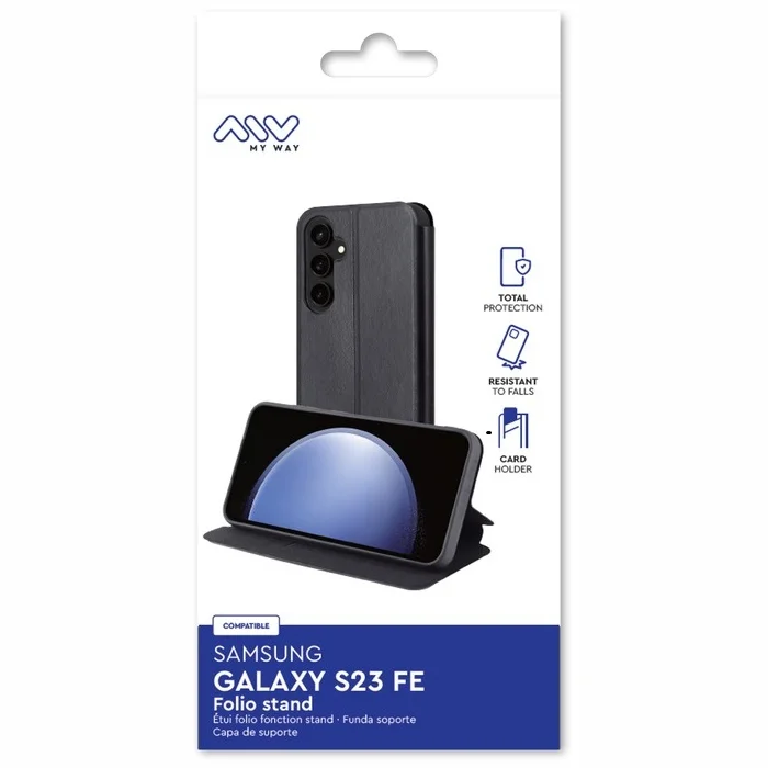 Samsung Galaxy S23 FE Folio Case By My Way Black