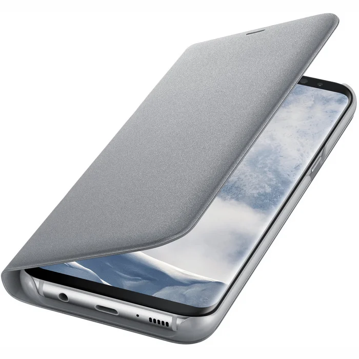 Telefona vāciņi un maciņi Samsung Galaxy S8 Plus LED View Silver