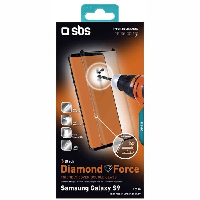 Samsung Galaxy S9 Full Glass High Resistance Screen Protector