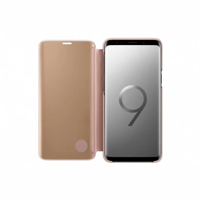 Telefona vāciņi un maciņi Samsung Galaxy S9 Clear View Standing Cover Gold