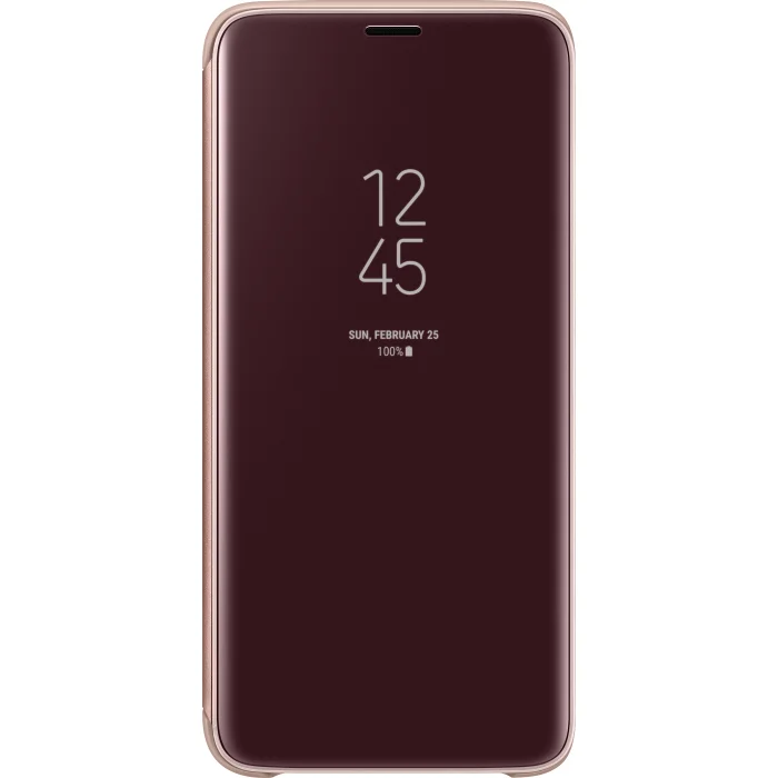 Telefona vāciņi un maciņi Samsung Galaxy S9 Clear View Standing Cover Gold