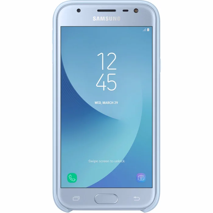 Viedtālruņu aksesuāri Samsung Galaxy J3 (2017) Dual Layer Cover Blue