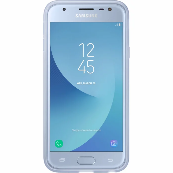 Gumijas vāciņš Samsung Galaxy J3 (2017) Jelly Cover Blue