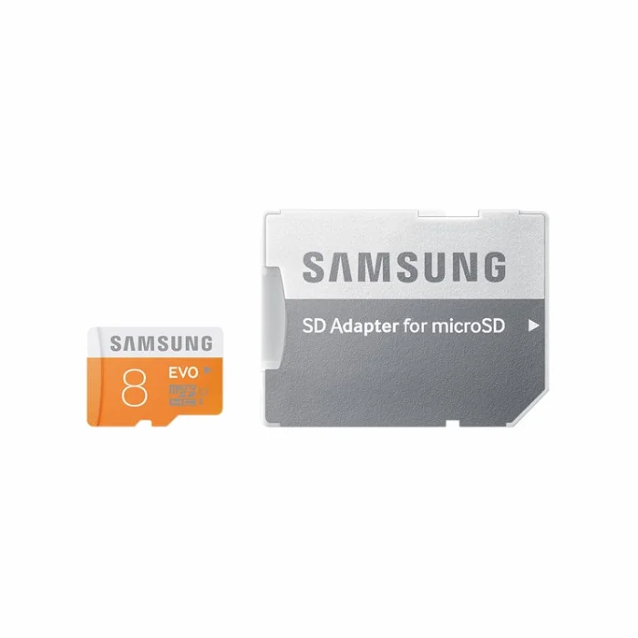 Atmiņas kartes Samsung MICRO SDHC EVO 8GB C10 W/ADAPTER