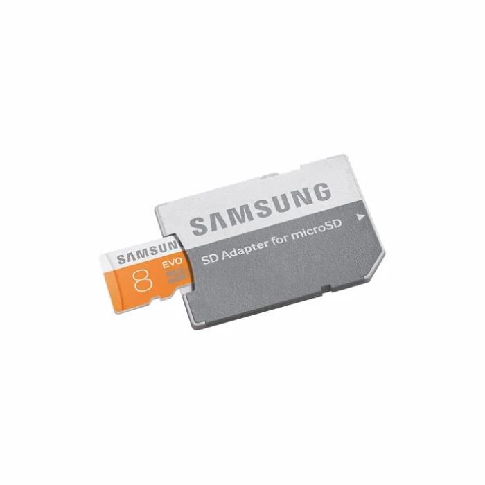 Atmiņas kartes Samsung MICRO SDHC EVO 8GB C10 W/ADAPTER