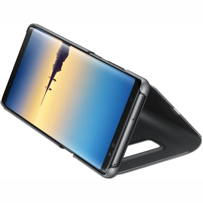 Telefona vāciņi un maciņi Samsung Note 8 Clear View Standing Cover Black