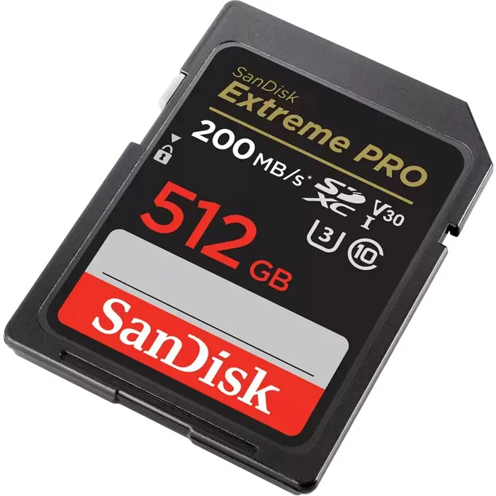 Atmiņas kartes SanDisk Extreme PRO 512GB SDXC BLACK