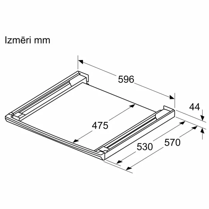 Savienošanas plaukts Bosch WTZ27500