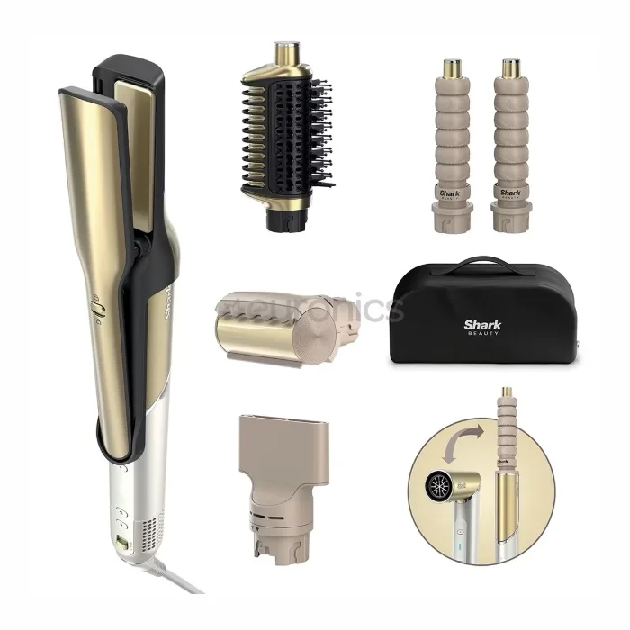 Shark Glam 5-in-1 Air Styler & Straightener Gold