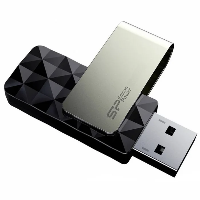 USB zibatmiņa USB zibatmiņa Silicon Power Blaze B30 32 GB, USB 3.0, Black