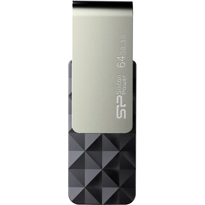 USB zibatmiņa USB zibatmiņa Silicon Power Blaze B30, 64 GB, USB 3.0, Black