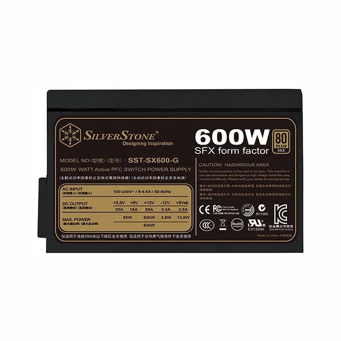 Barošanas bloks (PSU) SilverStone SST-SX600-G v1.1 600W