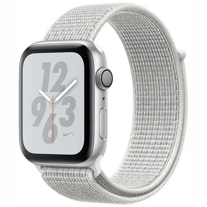 Viedpulkstenis Apple Watch Nike+ Series 4 GPS, 40mm Silver Aluminium Case with Summit White Nike Sport Loop