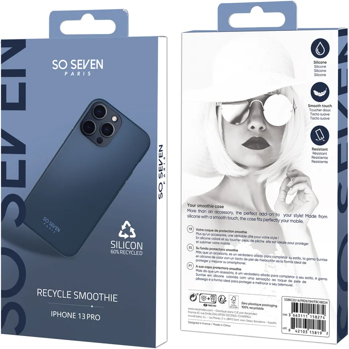 Apple iPhone 13 Pro Smoothie Silicone Cover By So Seven Blue